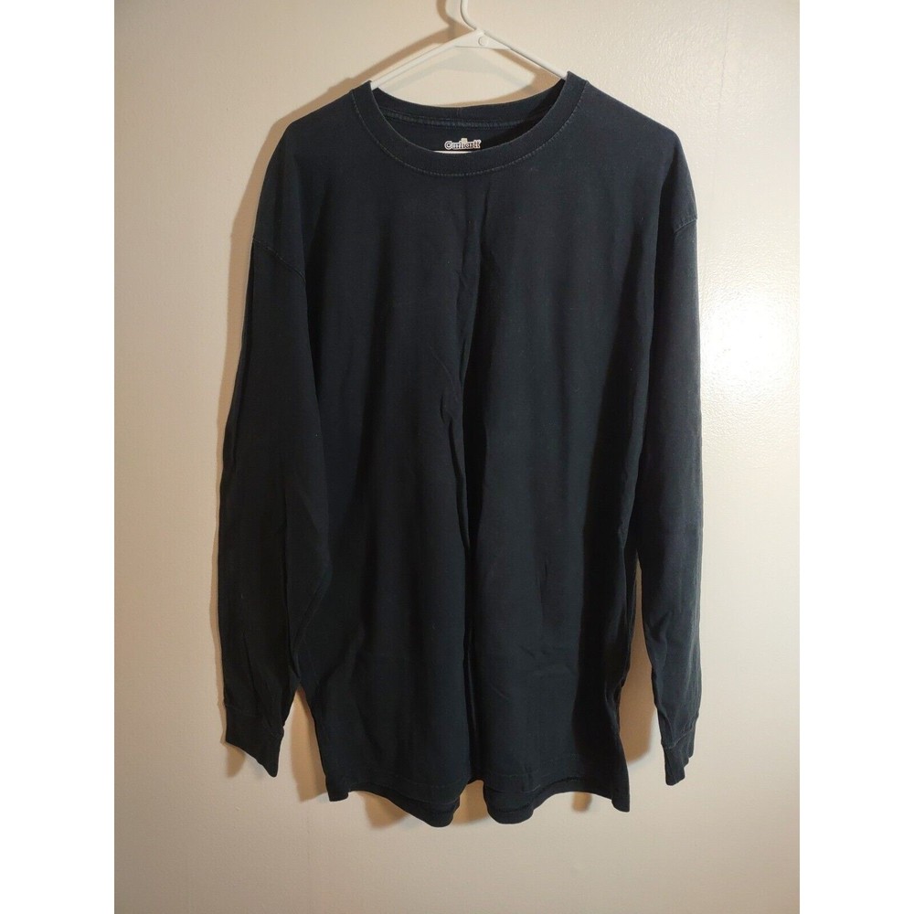 Carhartt Men's XL Black Long Sleeve Logo Graphic T Shirt